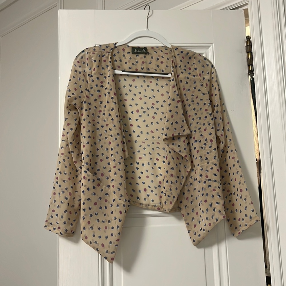 Sheer light weight cardigan/blazer